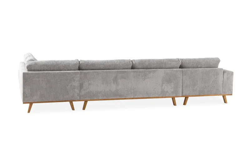 Copenhagen 5-sits Högervänd U-formad Soffa med Divan och Schäslong i Manchester - Ljusgrå - Products - Möbler - Soffa - U-soffa