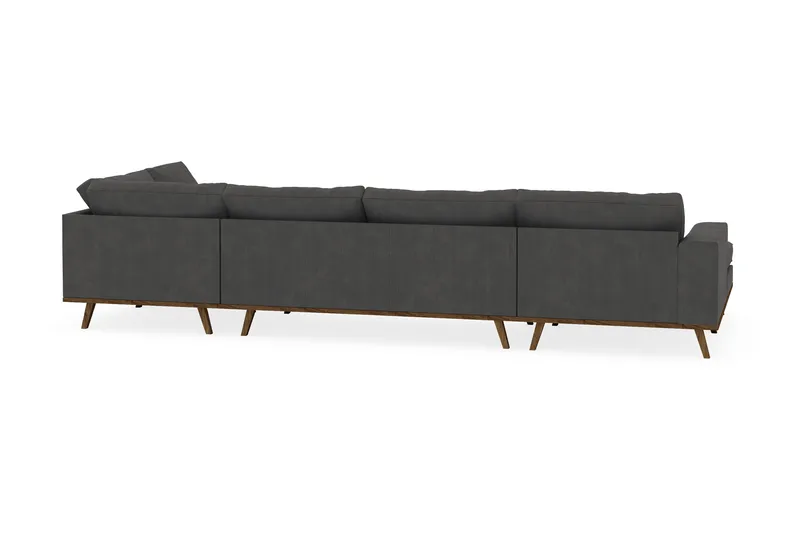Copenhagen 5-sits Högervänd U-formad Soffa med Divan och Schäslong i Manchester - Mörkgrå - Products - Möbler - Soffa - U-soffa