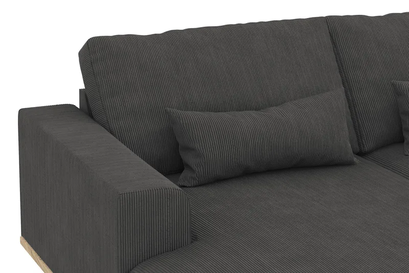 Copenhagen 5-sits Högervänd U-formad Soffa med Divan och Schäslong i Manchester - Mörkgrå - Products - Möbler - Soffa - U-soffa