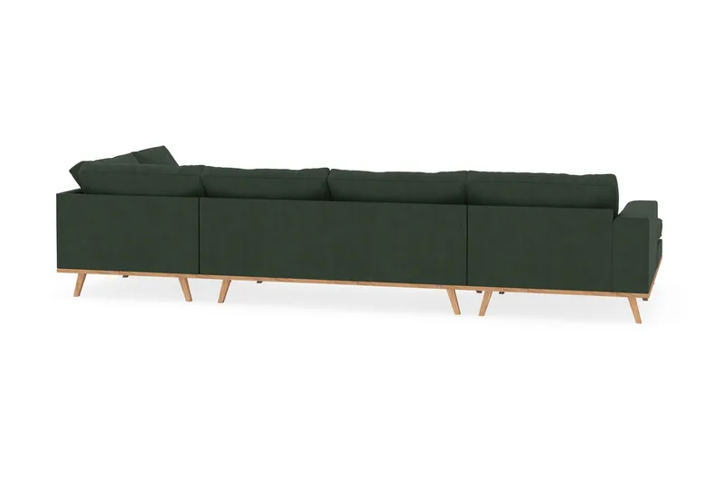 Copenhagen 5-sits Högervänd U-formad Soffa med Divan och Schäslong i Manchester - Mörkgrön - Products - Möbler - Soffa - U-soffa