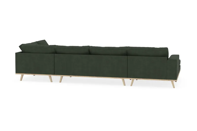 Copenhagen 5-sits Högervänd U-formad Soffa med Divan och Schäslong i Manchester - Mörkgrön - Products - Möbler - Soffa - U-soffa