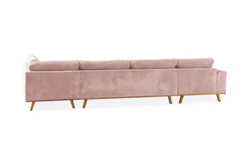 Copenhagen 5-sits Högervänd U-formad Soffa med Divan och Schäslong i Manchester - Rosa - Products - Möbler - Soffa - U-soffa