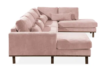 Copenhagen 5-sits Högervänd U-formad Soffa med Divan och Schäslong i Manchester - Rosa - Products - Möbler - Soffa - U-soffa