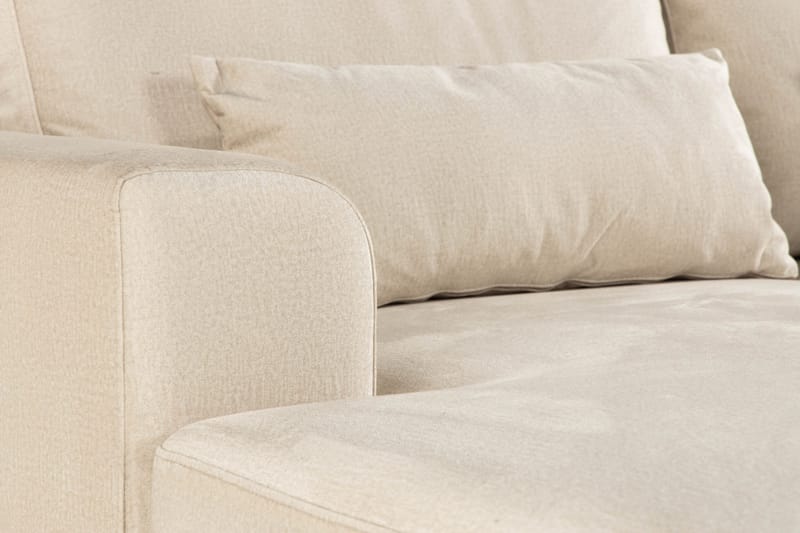 Copenhagen 5-sits Högervänd U-formad Soffa med Divan och Schäslong i Sammet - Beige - Products - Möbler - Soffa - Sammetssoffa