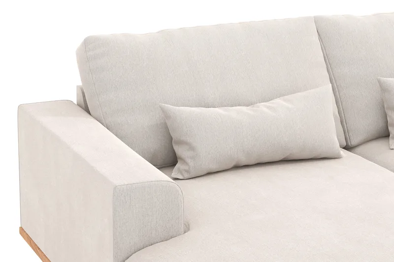 Copenhagen 5-sits Högervänd U-formad Soffa med Divan och Schäslong i Sammet - Krämvit - Products - Möbler - Soffa - Sammetssoffa