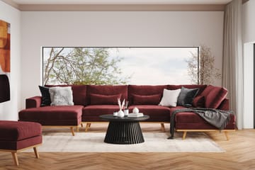Copenhagen 5-sits Högervänd U-formad Soffa med Divan och Schäslong i Sammet - Lila - Products - Möbler - Soffa - Sammetssoffa