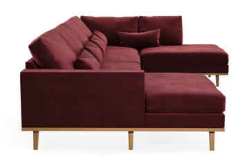 Copenhagen 5-sits Högervänd U-formad Soffa med Divan och Schäslong i Sammet - Lila - Products - Möbler - Soffa - Sammetssoffa