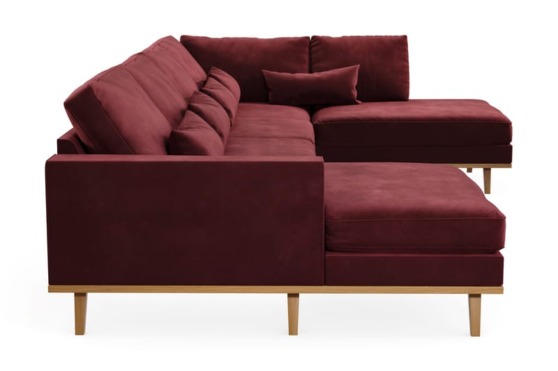Copenhagen 5-sits Högervänd U-formad Soffa med Divan och Schäslong i Sammet - Lila - Products - Möbler - Soffa - Sammetssoffa