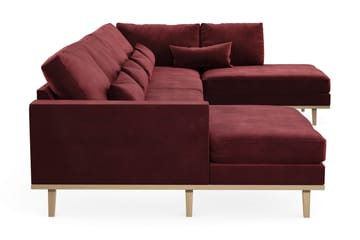 Copenhagen 5-sits Högervänd U-formad Soffa med Divan och Schäslong i Sammet - Lila - Products - Möbler - Soffa - Sammetssoffa