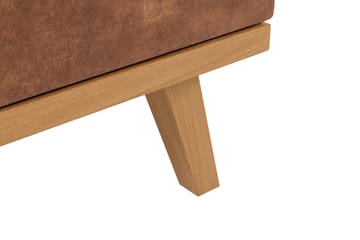 Copenhagen 5-sits Vänstervänd U-formad Large Soffa med Divan och Schäslong i Konstläder - Brun - Products - Möbler - Soffa - Skinnsoffa