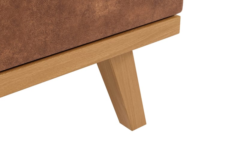 Copenhagen 5-sits Vänstervänd U-formad Large Soffa med Divan och Schäslong i Konstläder - Brun - Products - Möbler - Soffa - Skinnsoffa
