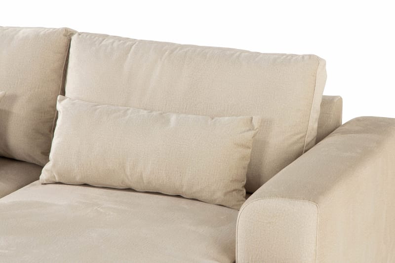 Copenhagen 5-sits Vänstervänd U-formad Large Soffa med Divan och Schäslong i Sammet - Beige - Products - Möbler - Soffa - Sammetssoffa
