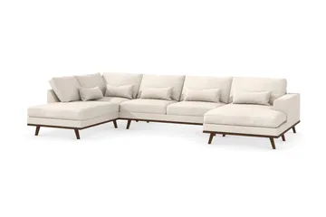 Copenhagen 5-sits Vänstervänd U-formad Large Soffa med Divan och Schäslong i Tyg - Beige - Products - Möbler - Soffa - U-soffa