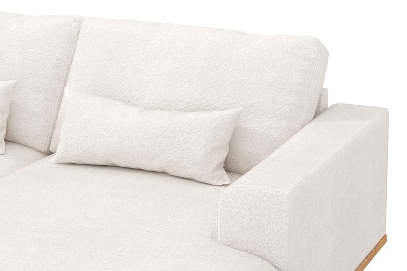 Copenhagen 5-sits Vänstervänd U-formad Soffa med Divan och Schäslong i Bouclé - Vit - Products - Möbler - Soffa - U-soffa