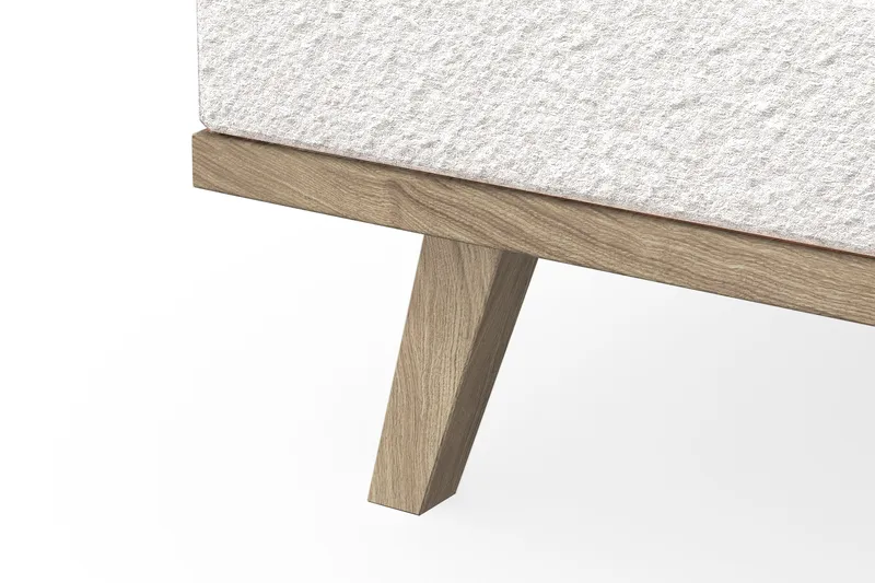 Copenhagen 5-sits Vänstervänd U-formad Soffa med Divan och Schäslong i Bouclé - Vit - Products - Möbler - Soffa - U-soffa