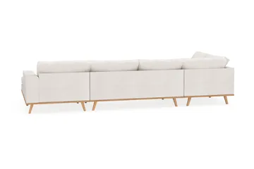 Copenhagen 5-sits Vänstervänd U-formad Soffa med Divan och Schäslong i Bouclé - Vit - Products - Möbler - Soffa - U-soffa