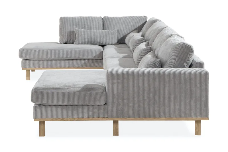 Copenhagen 5-sits Vänstervänd U-formad Soffa med Divan och Schäslong i Manchester - Ljusgrå - Products - Möbler - Soffa - U-soffa