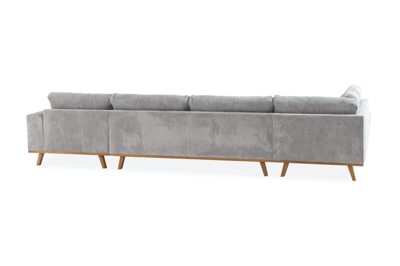 Copenhagen 5-sits Vänstervänd U-formad Soffa med Divan och Schäslong i Manchester - Ljusgrå - Products - Möbler - Soffa - U-soffa