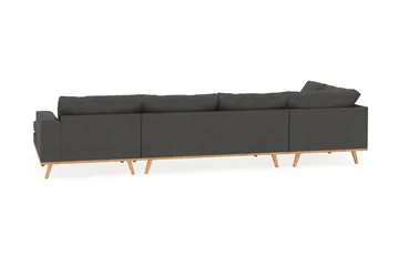 Copenhagen 5-sits Vänstervänd U-formad Soffa med Divan och Schäslong i Manchester - Mörkgrå - Products - Möbler - Soffa - U-soffa