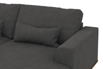 Copenhagen 5-sits Vänstervänd U-formad Soffa med Divan och Schäslong i Manchester - Mörkgrå - Products - Möbler - Soffa - U-soffa