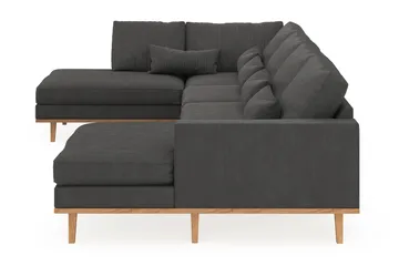 Copenhagen 5-sits Vänstervänd U-formad Soffa med Divan och Schäslong i Manchester - Mörkgrå - Products - Möbler - Soffa - U-soffa
