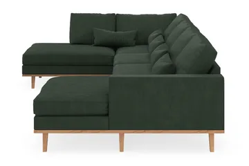 Copenhagen 5-sits Vänstervänd U-formad Soffa med Divan och Schäslong i Manchester - Mörkgrön - Products - Möbler - Soffa - U-soffa