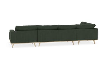 Copenhagen 5-sits Vänstervänd U-formad Soffa med Divan och Schäslong i Manchester - Mörkgrön - Products - Möbler - Soffa - U-soffa