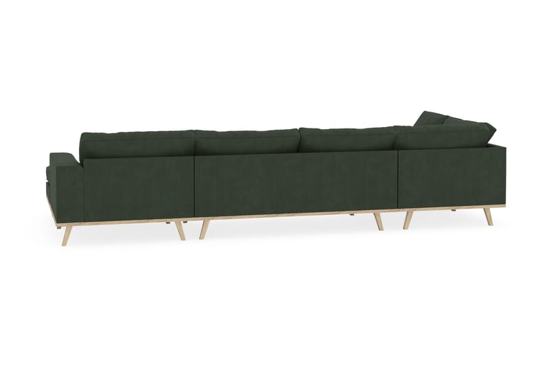 Copenhagen 5-sits Vänstervänd U-formad Soffa med Divan och Schäslong i Manchester - Mörkgrön - Products - Möbler - Soffa - U-soffa