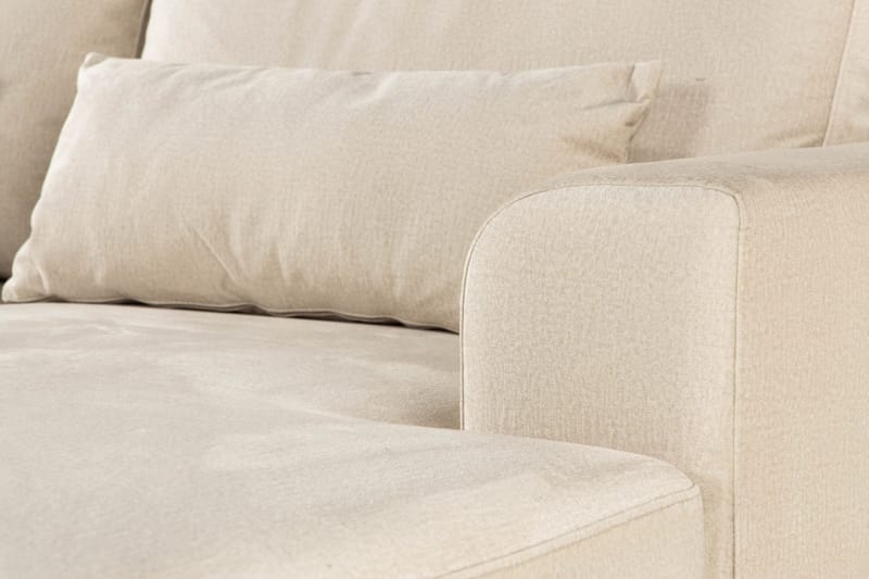 Copenhagen 5-sits Vänstervänd U-formad Soffa med Divan och Schäslong i Sammet - Beige - Products - Möbler - Soffa - Sammetssoffa