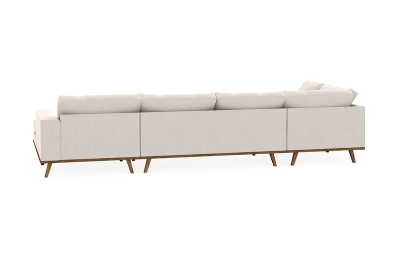 Copenhagen 5-sits Vänstervänd U-formad Soffa med Divan och Schäslong i Sammet - Krämvit - Products - Möbler - Soffa - Sammetssoffa