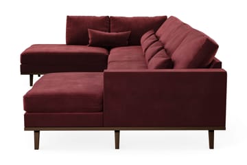 Copenhagen 5-sits Vänstervänd U-formad Soffa med Divan och Schäslong i Sammet - Lila - Products - Möbler - Soffa - Sammetssoffa