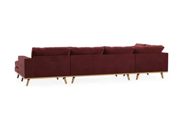 Copenhagen 5-sits Vänstervänd U-formad Soffa med Divan och Schäslong i Sammet - Lila - Products - Möbler - Soffa - Sammetssoffa