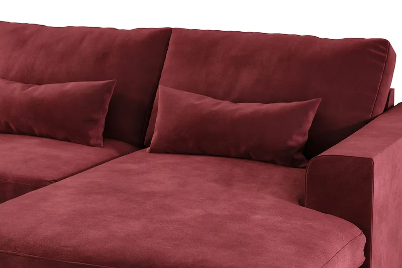 Copenhagen 5-sits Vänstervänd U-formad Soffa med Divan och Schäslong i Sammet - Lila - Products - Möbler - Soffa - Sammetssoffa