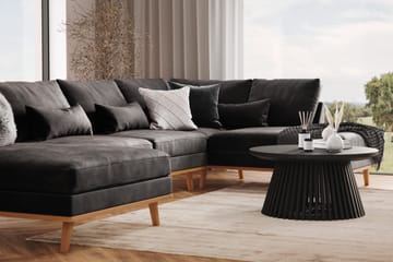Copenhagen 5-sits Vänstervänd U-formad Soffa med Divan och Schäslong i Sammet - Mörkgrå - Products - Möbler - Soffa - Sammetssoffa