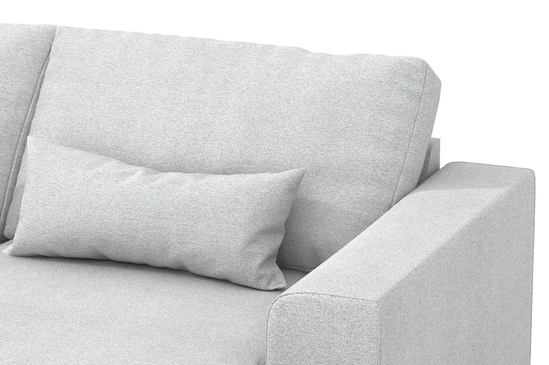 Copenhagen 5-sits Vänstervänd U-formad Soffa med Divan och Schäslong i Tyg - Ljusgrå - Products - Möbler - Soffa - U-soffa