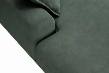Copenhagen Premium 5-sits Högervänd U-formad Djup Soffa med Divan och Schäslong i Tyg - Grön - Products - Möbler - Soffa - U-soffa