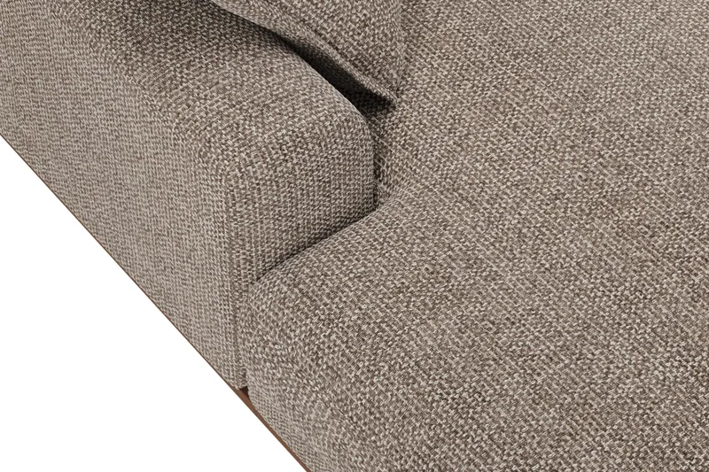 Copenhagen Premium 5-sits Högervänd U-formad Djup Soffa med Divan och Schäslong i Chenille - Brun - Products - Möbler - Soffa - U-soffa