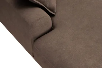 Copenhagen Premium 5-sits Högervänd U-formad Djup Soffa med Divan och Schäslong i Tyg - Mörkbrun - Products - Möbler - Soffa - U-soffa