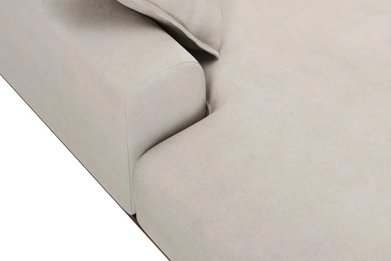 Copenhagen Premium 5-sits Högervänd U-formad Djup Soffa med Divan och Schäslong i Tyg - Beige - Products - Möbler - Soffa - U-soffa