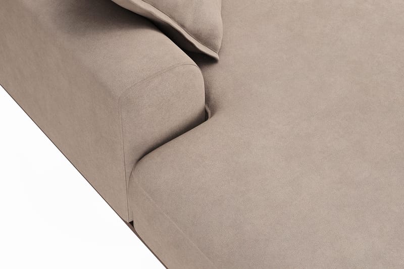 Copenhagen Premium 5-sits Högervänd U-formad Djup Soffa med Divan och Schäslong i Tyg - Ljusbrun - Products - Möbler - Soffa - U-soffa
