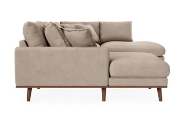 Copenhagen Premium 5-sits Högervänd U-formad Djup Soffa med Divan och Schäslong i Tyg - Ljusbrun - Products - Möbler - Soffa - U-soffa