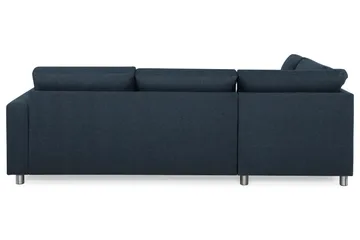 Crazy 3-sits Vänstervänd L-formad Schäslongsoffa i Tyg - Blå - Products - Möbler - Soffa - Divansoffa & schäslongsoffa