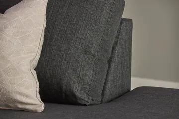 Crazy 5-sits Högervänd U-formad X-Large Soffa med Divan och Schäslong i Tyg - Antracit - Products - Möbler - Soffa - U-soffa