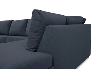 Crazy 5-sits Högervänd U-formad X-Large Soffa med Divan och Schäslong i Tyg - Blå - Products - Möbler - Soffa - U-soffa