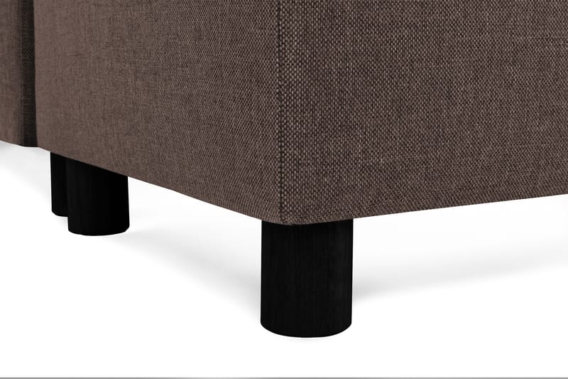 Crazy 5-sits Högervänd U-formad X-Large Soffa med Divan och Schäslong i Tyg - Brun - Products - Möbler - Soffa - U-soffa