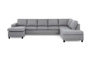 Crazy 5-sits Högervänd U-formad X-Large Soffa med Divan och Schäslong i Tyg