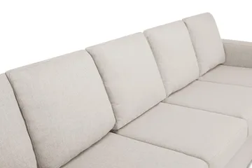 Crazy 5-sits Vänstervänd U-formad Soffa med Divan och Schäslong i Tyg - Beige - Products - Möbler - Soffa - U-soffa