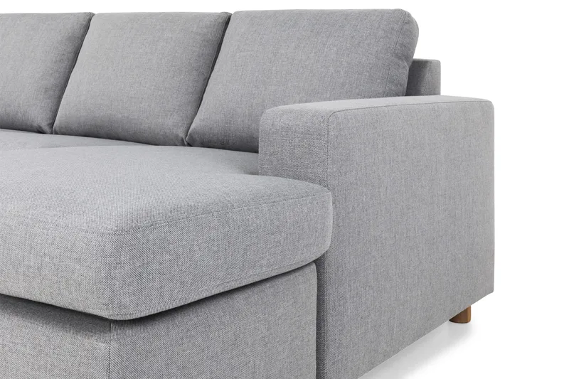 Crazy 5-sits Vänstervänd U-formad Soffa med Divan och Schäslong i Tyg - Grå - Products - Möbler - Soffa - U-soffa