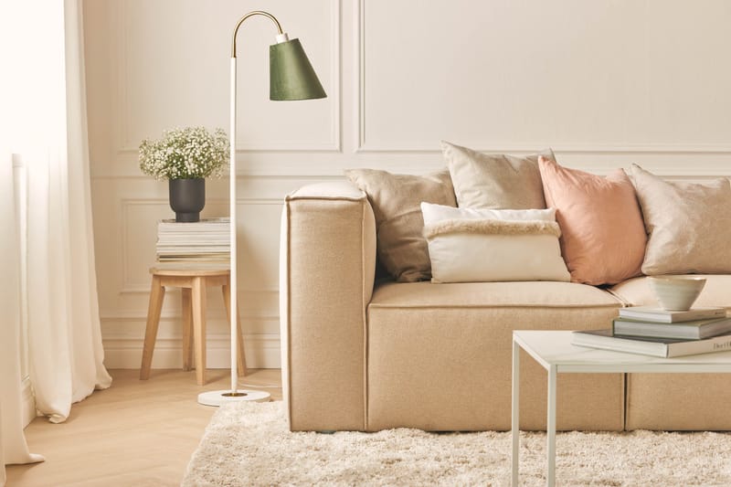 Cubo 4-sits Djup Modulsoffa i Tyg - Beige - Products - Möbler - Soffa - 3 sits soffa