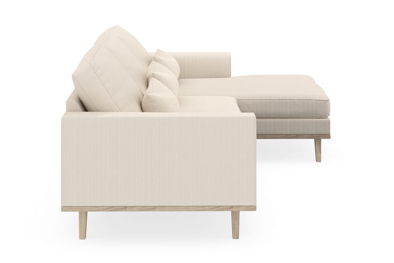 Copenhagen 4-sits Högervänd L-formad Divansoffa i Manchester - Beige - Products - Möbler - Soffa - Divansoffa & schäslongsoffa - 4 sits soffa med divan